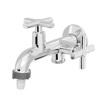 Imagem de Torneira Tanque/máquina Cromado 1/2 Com Redutor De Vazão - Blukit