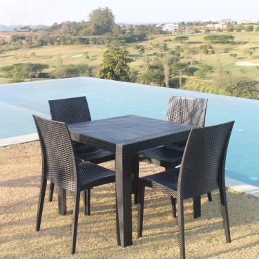 Imagem de Kit com 2 Cadeiras Ibiza Estrutura Em Polipropileno Fratini Preto