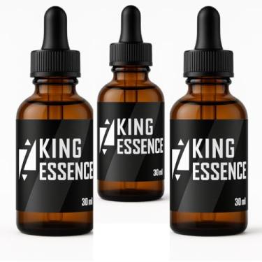 Imagem de Kit com 3 King Essence Óleo Hidratante Perfumado para Barba 30mL Zenith Men Care (FBA)