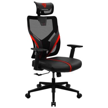 Imagem de Cadeira Gamer ThunderX3 YAMA1 Ergonômica, Mesh Reclinável 90-135°, AIR Tech, Ajustável, Preta/Vermelha