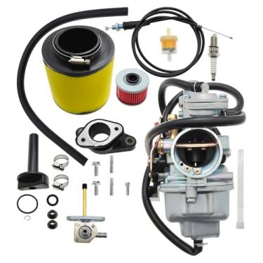 Imagem de Carburador de substituição TRX 250 para Honda TRX250 1997 1998 1999 2000 2001 TRX250TE TRX250TM 2002 2003 2004 2005 2006 2007 Carburador com cabo de acelerador de filtro de ar
