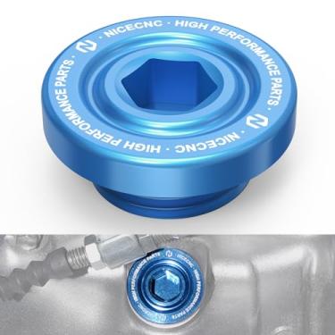 Imagem de NICECNC Anel de vedação de ralo de óleo do cárter azul compatível com Yamaha Raptor 700 2006-2023/Raptor 700R 2009, 2011-2023/YFM700RSE 2013-2023 / Wolverine X4 2018-2020/ YZF R1 2004-2004-2023 023