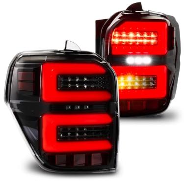 Imagem de TRUE MODS Substituição completa do conjunto de luz traseira de LED para Toyota 4Runner 2010-2023 [fumado] [DOT] [SAE] SR5 TRD Sport Off-Road Pro Limited Lâmpada de freio traseiro com seta reversa