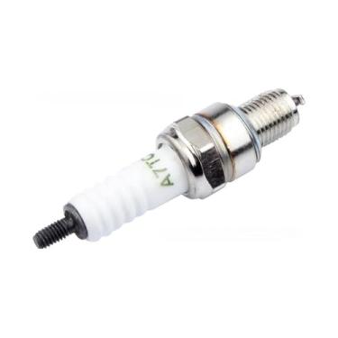 Imagem de Bico de vela de ignição A7TC branco, compatível com motocicletas off-road, quadriciclos e bicicletas de praia com motor GY6 de 50 a 110/150 cc (1 unidade)