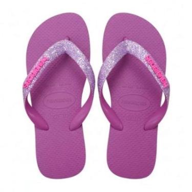 Imagem de Chinelo Havaianas Top Glitter Nein - Feminino - Rosa-Feminino