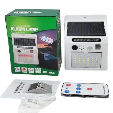 Imagem de Shakven Repelente de animais ao ar livre,Luz repelente de animais | Repelente de cervos para plantas com controle remoto | Som de alarme de energia solar à prova d'água IP65 para guaxinins de veados