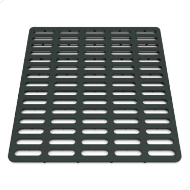 Imagem de Tapete de pia de silicone VELOVYO Protetor de pia de cozinha (preto, pequeno)