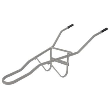 Imagem de Conjunto Braços para Carrinho Mão Tramontina Aço Tubular 12mm Cinza