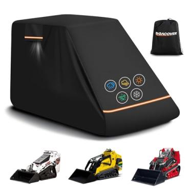 Imagem de Capa para minicarregadeira Oxford 600D para todos os climas compatível com Bobcat MT100, Toro Dingo TX1000, Ditch Witch SK800, capa de minicarregadeira impermeável para uso externo resistente com
