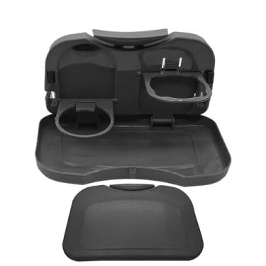 Imagem de Mesa de bandeja de assento de , mesa dobrável para com suporte para bebidas - mesa portátil automotiva para jantar, comer, laptop, crianças, trabalhando, adulto