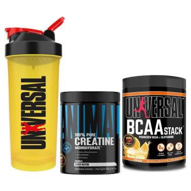 Imagem de Kit Animal Creatine200 + Bcaa Stack250 + Coq.700ml Universal-Unissex