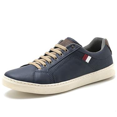 Imagem de Sapatenis Sapato Masculino Tênis Free Jump Pl02 Azul (43)