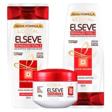Imagem de Kit Shampoo + Condicionador + Tratamento L'Oréal Paris Elseve Reparação Total 5+ Kit-Unissex