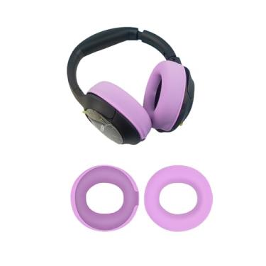 Imagem de Capa de silicone para fones de ouvido TOZO HT2, antiarranhões, lavável protetora, capa de ajuste confortável com malha à prova de poeira para fones de ouvido HT2, (roxa)