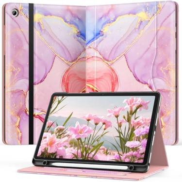 Imagem de OKP Capa para Samsung Galaxy Tab A9+ Plus 27.9 cm 2024 (SM-X210/X216/X218), capa fólio de couro PU com suporte multi-ângulo/suporte para caneta, capa automática para tablet Galaxy A9+ 11 polegadas