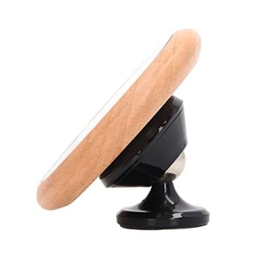 Imagem de Hyuduo Espelho para Tiro de café Espelho Magnético Ajustável de Observação de café 360 para Portafilter Sem Fundo, Vidro Temperado de Madeira de Faia de Aço Inoxidável, ângulo Fácil de Visão (Preto)