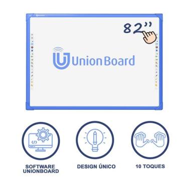Imagem de Lousa Interativa Unionboard 82 ul- A Única Original