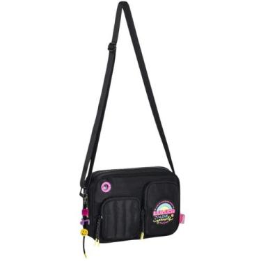 Imagem de Bolsa luluca transversal love yourself preto p ref. lu3173pt