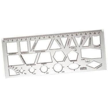 Imagem de Régua Geométrica Waleu