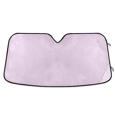 Imagem de Balde lilás para-sol para para-brisa de carro, sombra de para-brisa, proteção UV dobrável para janela de carro
