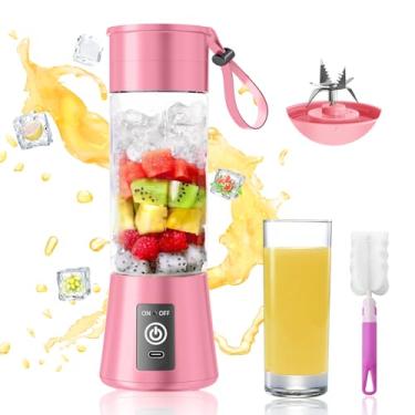 Imagem de Liquidificador portátil para smoothie e shakes – Liquidificador pessoal atualizado 2025 USB-C recarregável, copo de suco de viagem sem BPA, alta velocidade de 20.000 rpm, autolimpante, adequado para
