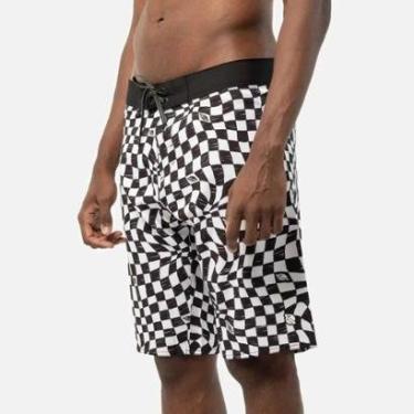 Imagem de Bermuda Lost Agua Wave Grid Masculina-Masculino