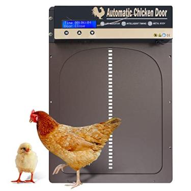 Imagem de yoarmyt 3.0 Galinheiro - Abridor De Porta Com Temporizador, Automático, Controle Manual, Alumínio Para Galinheiro, Acessórios Proteção