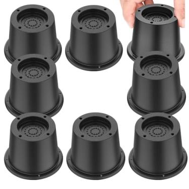 Imagem de MCXYEM Elevador de cama/elevador de cama/elevador de cama/elevador de móveis/elevadores de mesa/elevadores de moldura criar armazenamento sob a cama resistente para ajuste de altura de móveis redondo