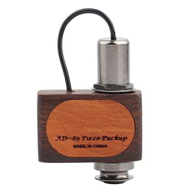 Imagem de LiebeWH Captador de Contato Adeline, Mini Microfone de Sândalo, Acessório para Violino e Ukulele, Compacto e Leve para Fácil Transporte, Ideal para Prática e Apresentações de Tamanho Médio