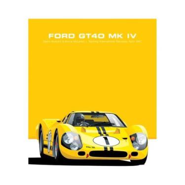 Imagem de Arte De Parede Vintage Retro De Carro De Corrida GTR, Decoração Nórdic