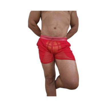 Imagem de Shorts calção transparente tule com bolso todas as cores - ALVEZ ALVES