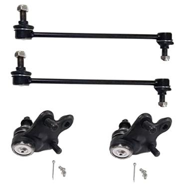 Imagem de HHCM Kit de junta esférica inferior da barra oscilante dianteira K80230 K80595 para Toyota Corolla 2009-2019, Matrix 2003-2008 e 2009-2013 1,8L, elo estabilizador de junta esférica para Scion tC 2005