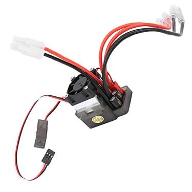 Imagem de Generic ESC Escovado Bidirecional 320A de Alta Tensão Com Dissipador de Calor para Veículos RC - Durável e Seguro para HSP, Henglong, HPI - Plástico + Liga de Alumínio - 3,4 Onças