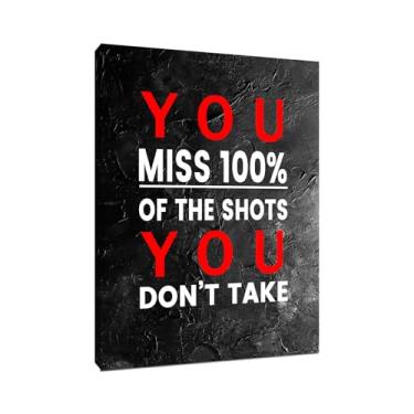 Imagem de Pôster de pintura de parede em tela motivacional com citações inspiradoras de empreendedor impressão de imagem positiva para decoração de parede para casa moderna, quarto, escritório, academia