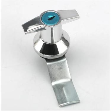 Imagem de MS302-1 Trava de alça com chave de bloqueio de porta de armário de caixa distribuidora fechadura em T 1 peça