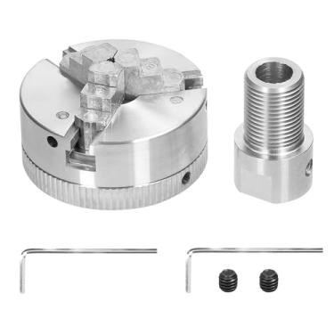 Imagem de Manual de Mandril Torneira com Auto-centragem Parafuso Montagem para Máquina Esmerilhar Fresar e Tornear Corpo Liga Zinco Garras Aço Fixação Amplia Alta Precisão