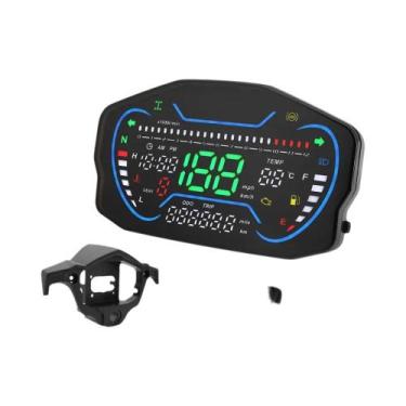 Imagem de Velocímetro Digital Para Motocicleta Suzuki Com Painel LED, Tacômetro 