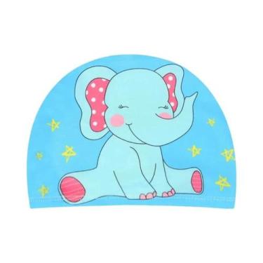 Imagem de Touca De Natação Infantil Em Tecido Elástico Para Meninos E Meninas, C