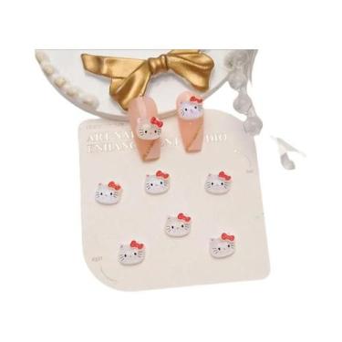 Imagem de Charmes De Unhas Kuromi Hello Kitty 100Pcs Decoração De Arte De Unhas 