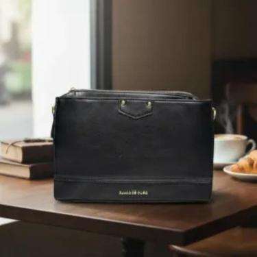 Imagem de Bolsa feminina transversal Pavão de Ouro 