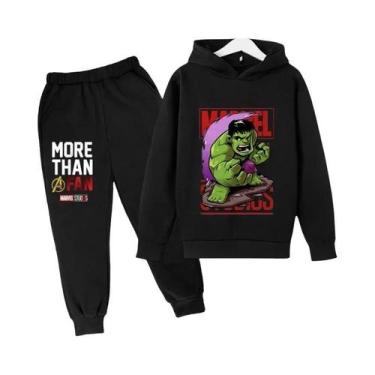 Imagem de Conjunto De Moletom Com Capuz Do Hulk Para Crianças, Suéter E Calças D