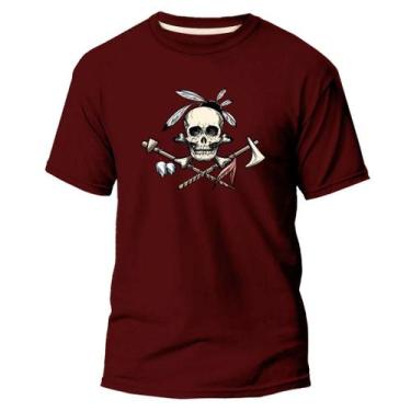 Imagem de Camiseta Algodão Premium Estampa Digital Índio Caveira Foice - Pavesi,