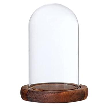 Imagem de WeiLaiKeQi Vaso Transparente para Paisagismo, Terrário, Recipiente para Flores em Formato de Cúpula, Ideal para Decoração de Casamentos E Residências, Castanho a, Tamanho real
