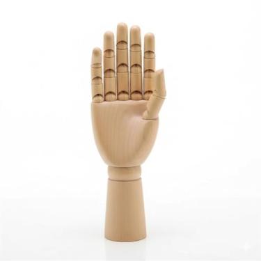 Imagem de MÃO ARTICULADA 30CM – MADEIRA (DIREITA) | MÃO MANEQUIM