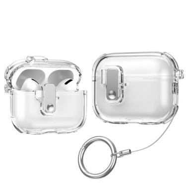 Imagem de Capa de silicone transparente automática pop-up para AirPods 4 (transparente)