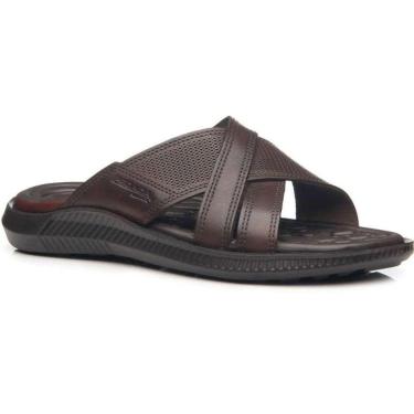 Imagem de Chinelo Masculino Pegada Couro Slide X Comforto-Masculino