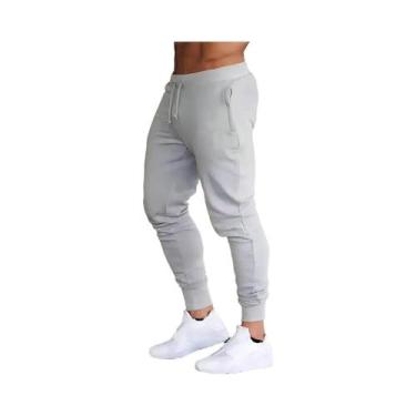 Imagem de Calças De Moletom Casuais Masculinas Para Outono E Inverno, Jogger Esp