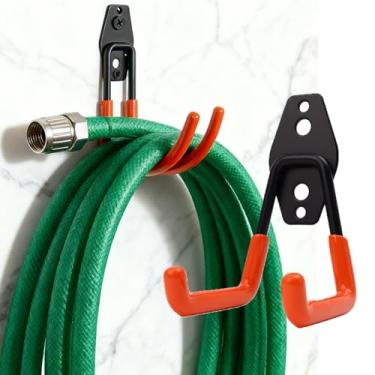 Imagem de Gancho de metal resistente, organizador de garagem, suporte de parede, gancho de bicicleta, gancho de armazenamento antiderrapante para escadas e ferramentas de jardim (gancho quadrado)