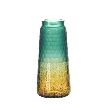 Imagem de Vaso criativo para entrada da sala de estar, vaso de vidro colorido, ornamentos para decoração de casa, vasos de flores