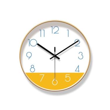 Imagem de Relógio de parede para casa de família relógio de parede silencioso para sala de estar relógio de parede relógio de parede criativo para casa relógio de quartzo relógio de parede para quarto (B)